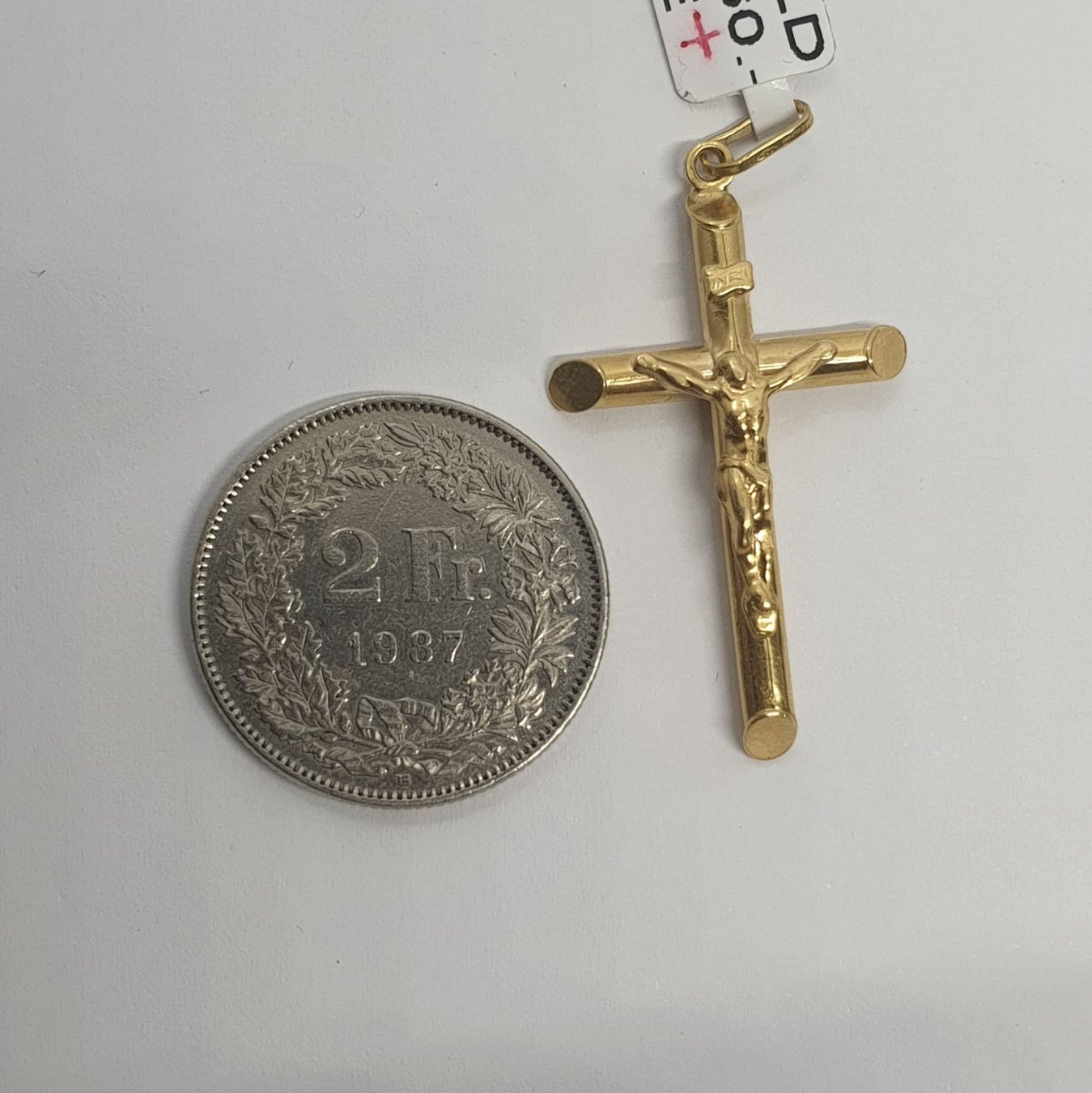 Ciondoli: Echt 18K Gold - Kreuz Anhänger – Usato da Luzern venduto da Goldhaus-Luzern 3