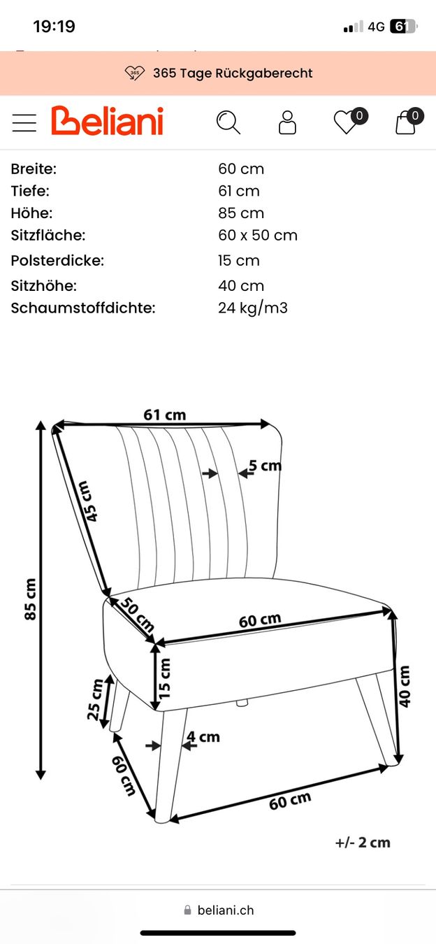 Beliani Poltrone: Stylischer Sessel in Grün – Usato da Rüti ZH venduto da NMXS 1