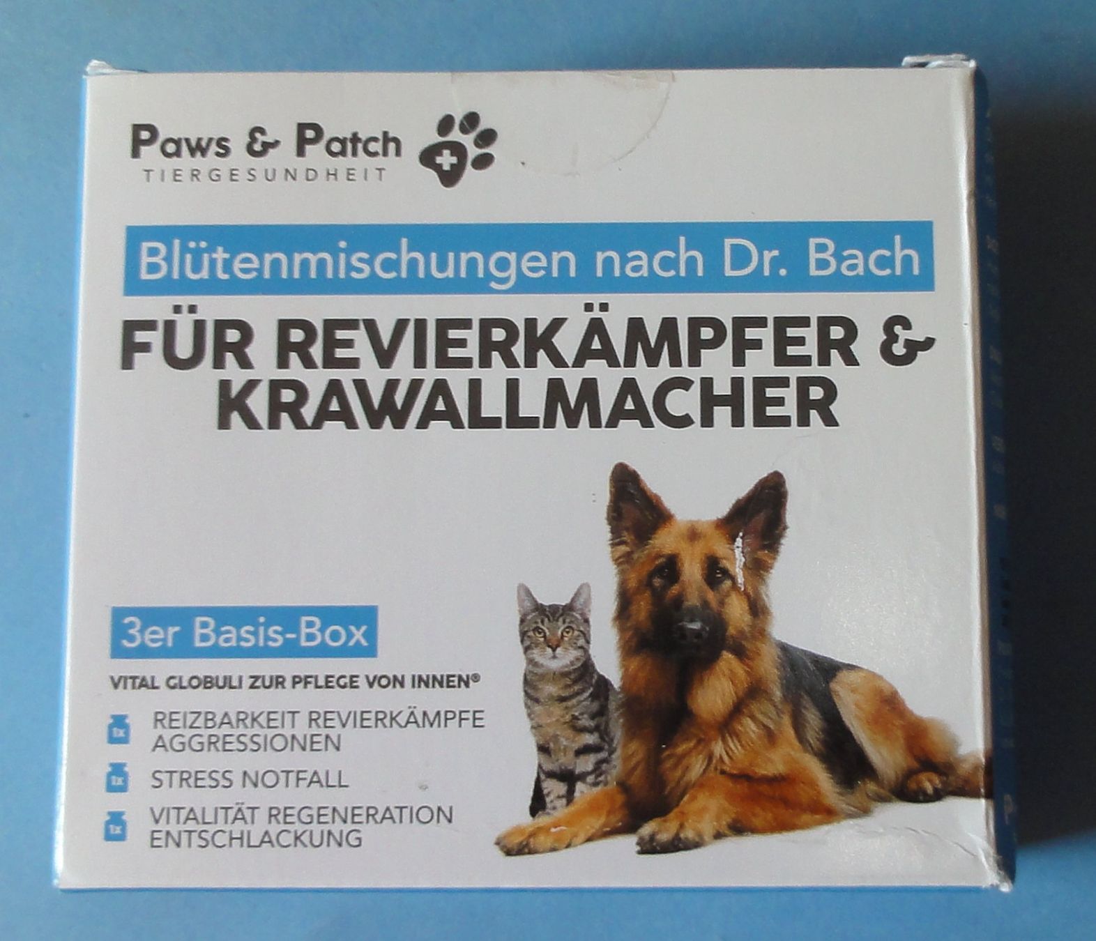 Mangimi: Hunde Bachblüten bei Agression Paws&Patch 3x10g - Neu – Nuovo e nell'imballaggio originale da Waldenburg venduto da Rcparts