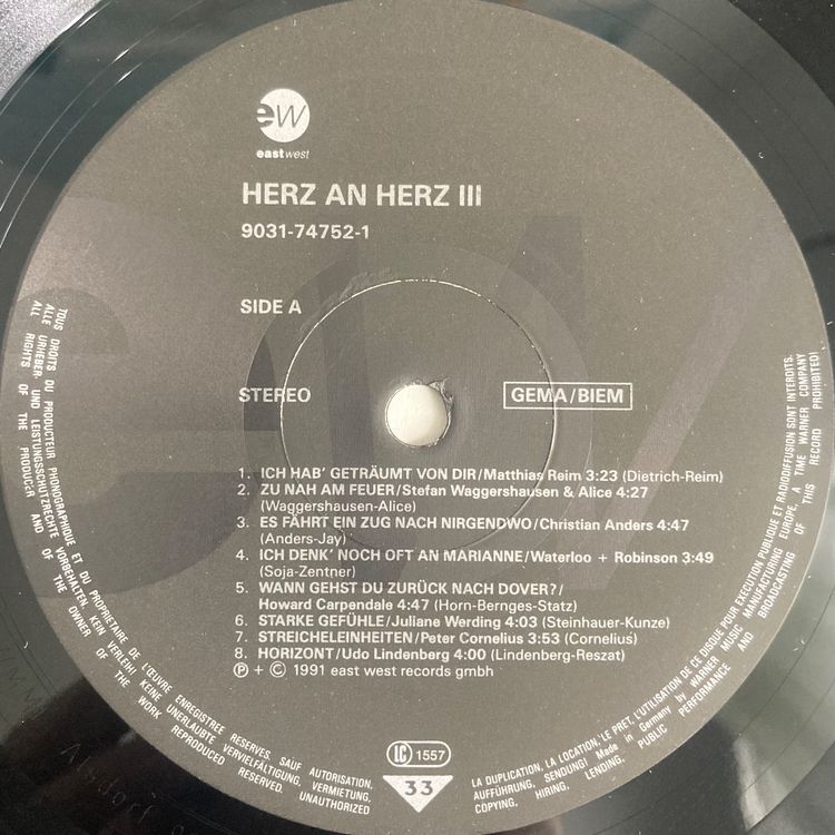 Various🔸Herz An Herz 3 - 32 Deutsche Kuschelhits Doppel-LP (Neu (gemäss ...