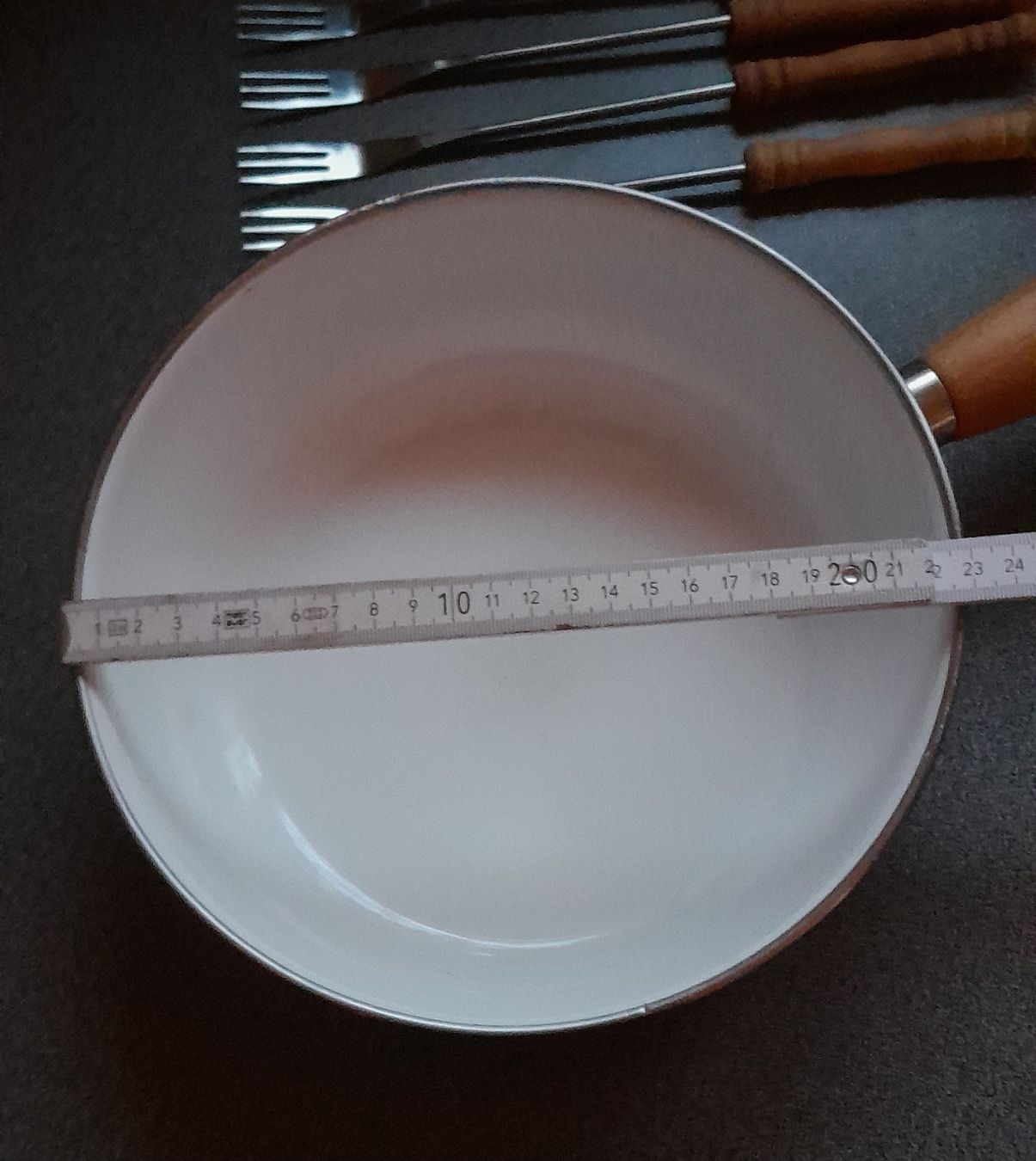 Padelle: Fonduepfanne mit Gabeln – Usato da Adlikon b. Andelfingen venduto da Kraemse 8