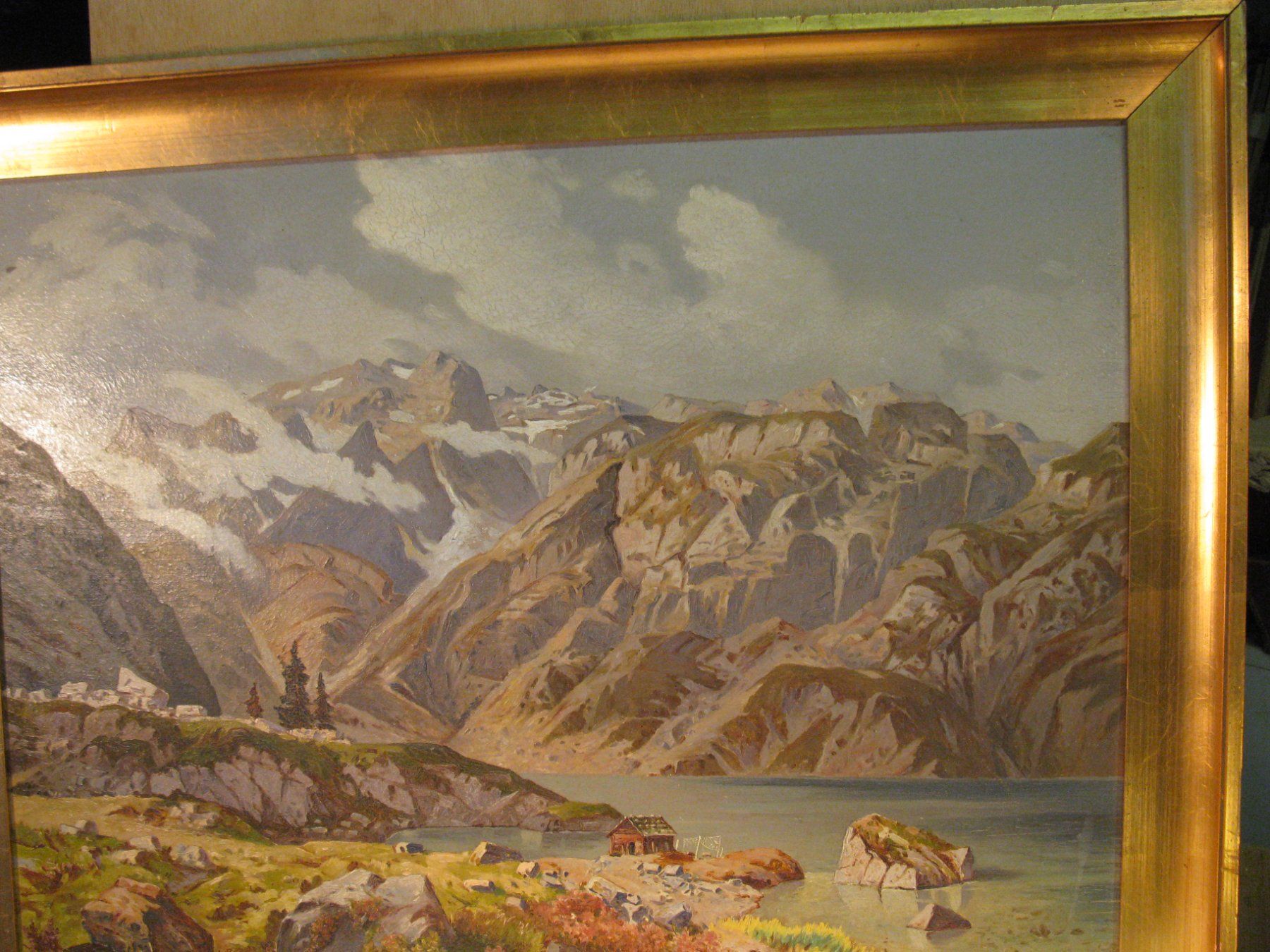Dipinti: Antikes Oelbild Murg/Walensee ca. 1860 – Usato da Altstätten venduto da antikundart 4
