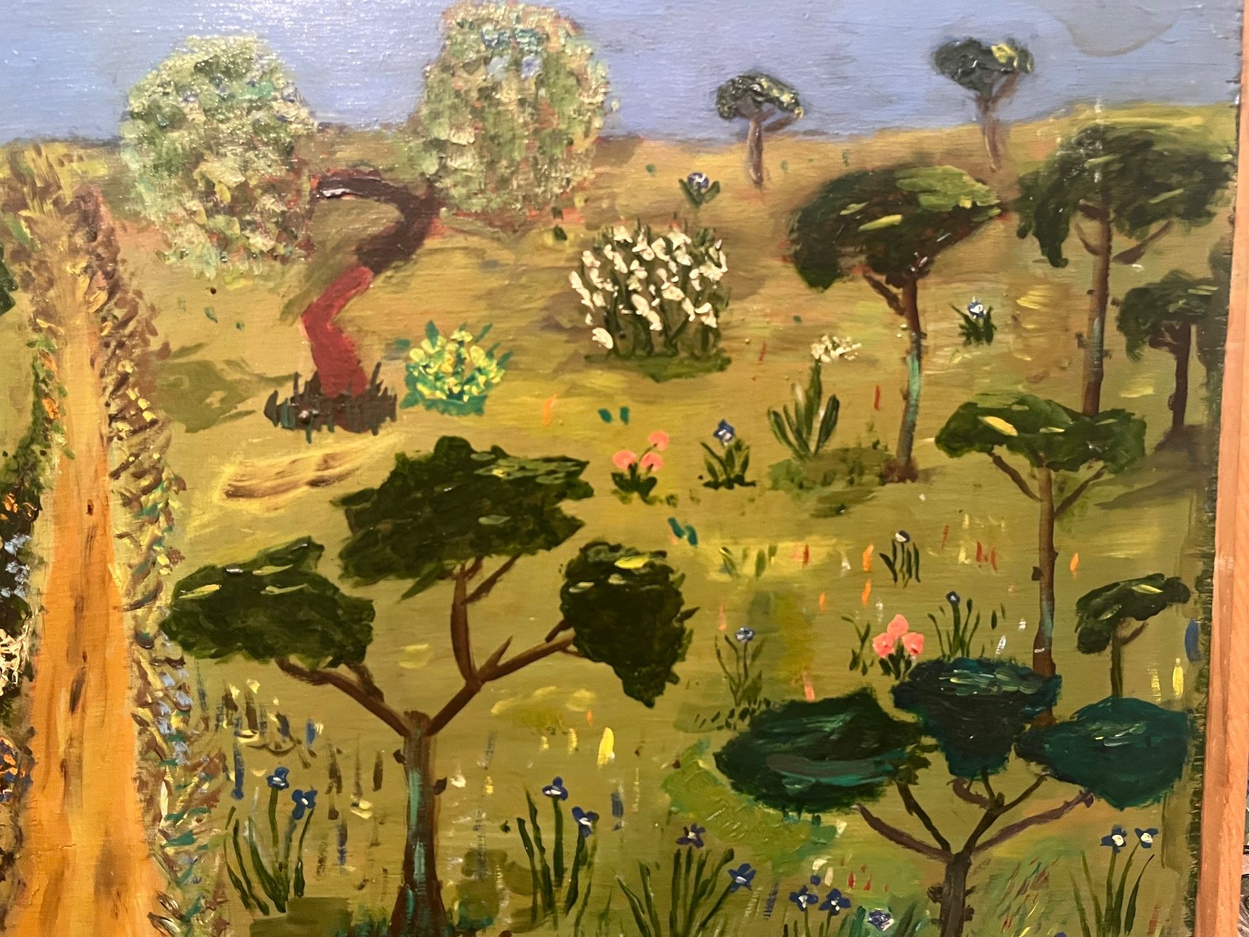 Gemälde: Originalgemälde: Sommerlandschaft, toller Zustand! – Gebraucht aus Basel von Kaffee_und_Kunst 3