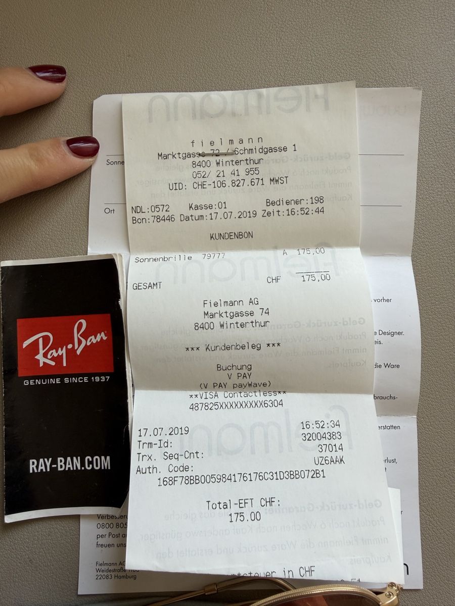 Ray-Ban Occhiali & Lenti: Ray Ban Sonnenbrille – Usato da Winterthur venduto da Milly_z9 7