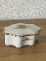 Edle Limoges Porzellan Schmuckdose mit Deckel F.M. Limoges