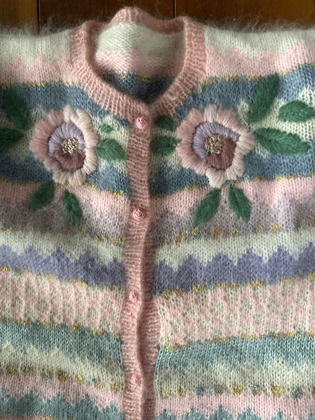 Giacche: Vintage Strickjacke Handmade Gr 38 ca – Usato da Regensdorf venduto da Sternlein4 1