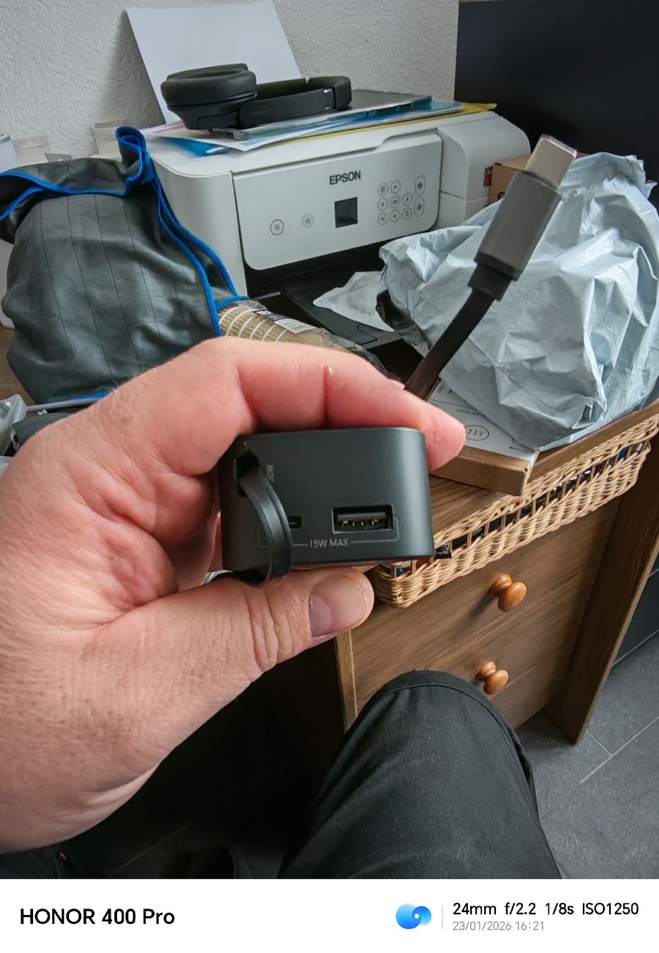 Batterie-Ladegeräte: Allume cigare 45w avec câble retractable – Neu und originalverpackt aus noréaz von mepla76 1