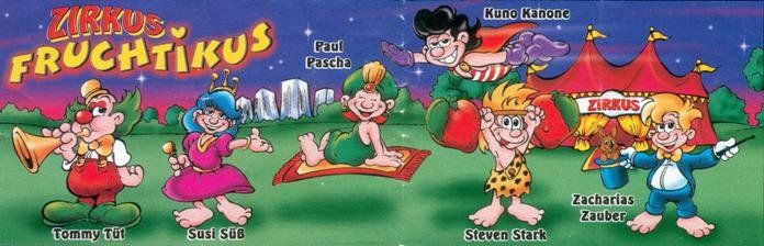 Figuren: Zirkus Fruchtikus  Borgman kompl, zwei original verpackt – Gebraucht aus Schwaderloch von bademeister79