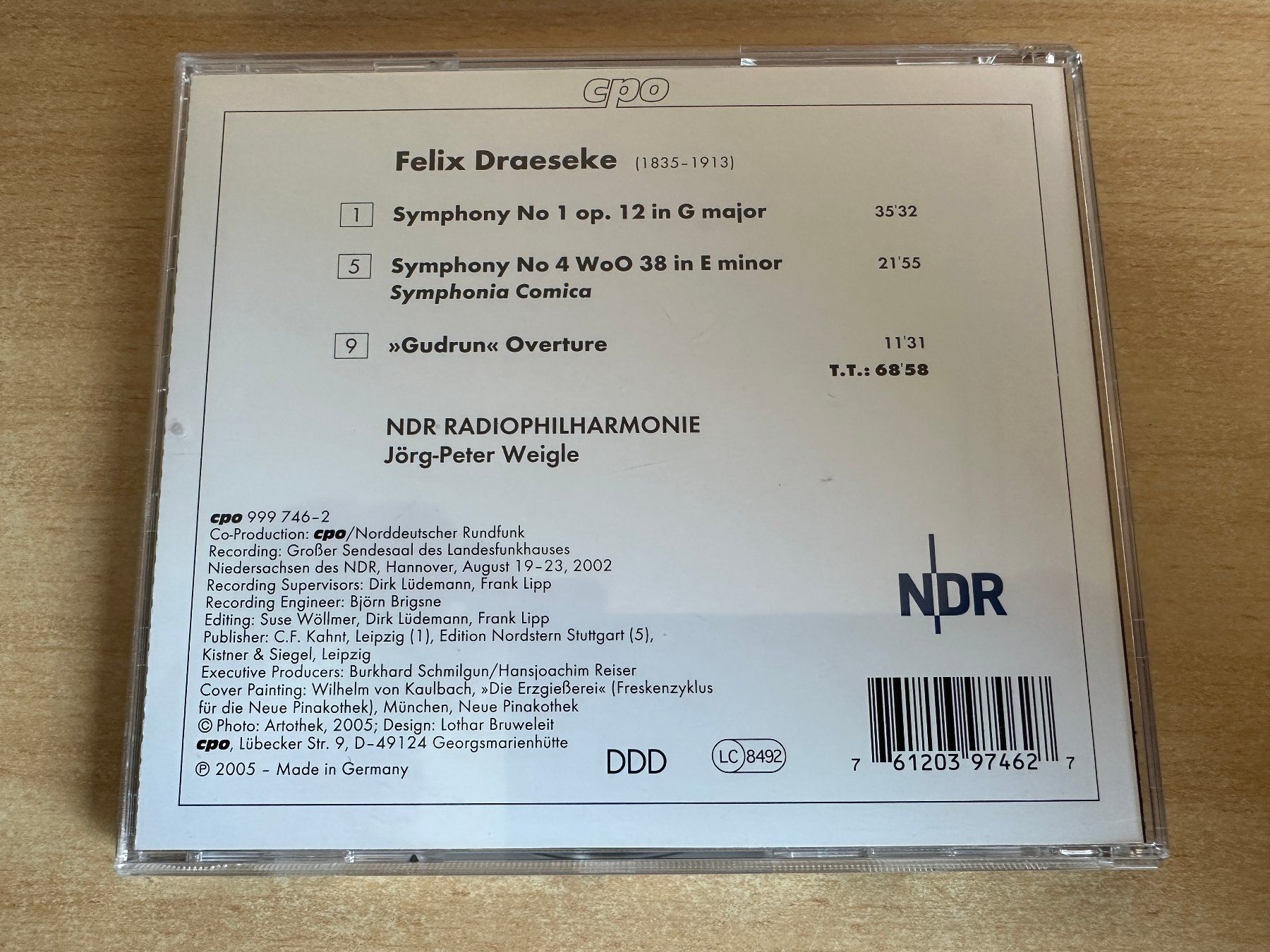 CDs: Felix Draeseke – Complete Symphonies - 3 CD – D'occasion à Rikon im Tösstal par Alpenmutz 3