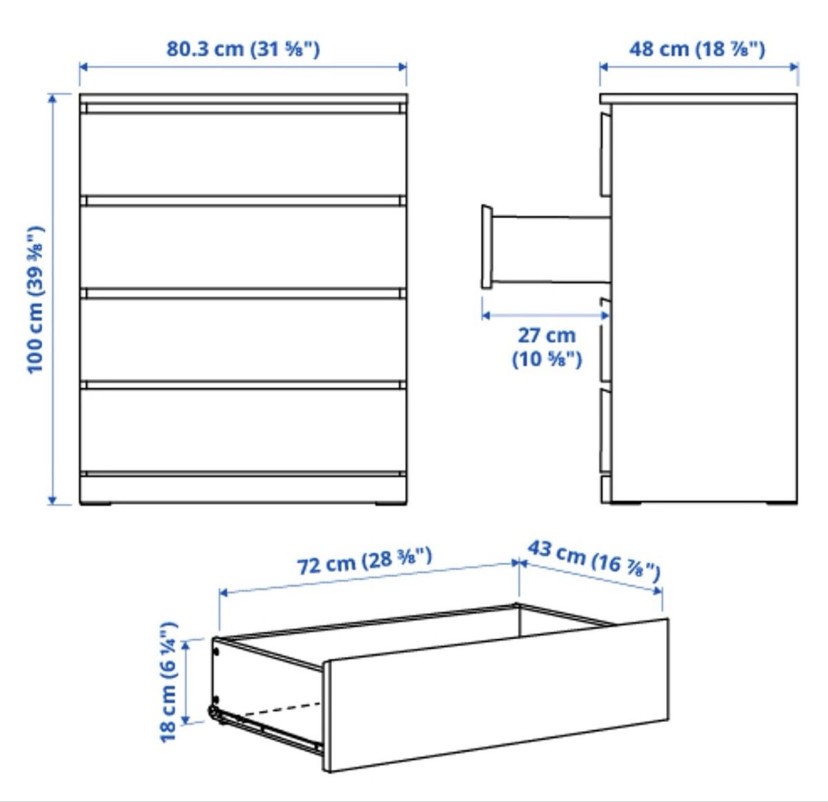 Commodes: IKEA MALM Kommode – D'occasion à Weiach par TaSaSc 1