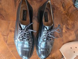 Navyboot Herren Schnür-Schuh, Ledersohle,