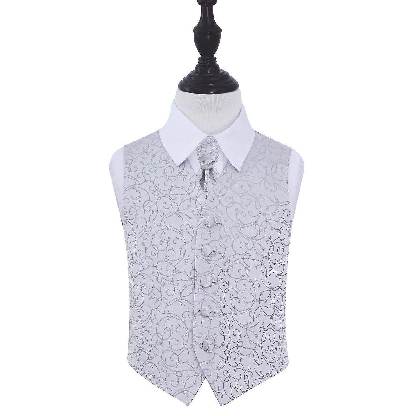 Altro abbigliamento per bambino: Kinder - Gilet mit Krawatte - Silber – Nuovo (secondo la descrizione) da Dussnang venduto da trooper479 5