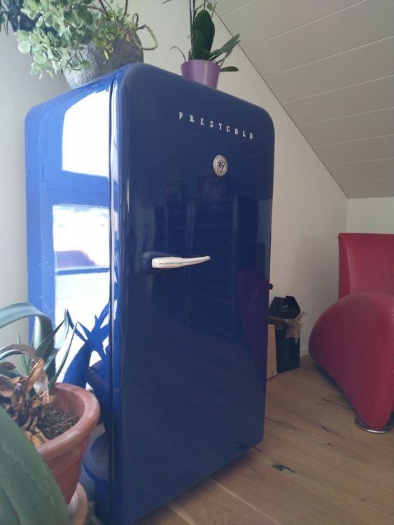 Frigoriferi: Vintage Kühlschrank (Farbe Blau) – Usato da Pfaffnau venduto da Wili_der_berg 1