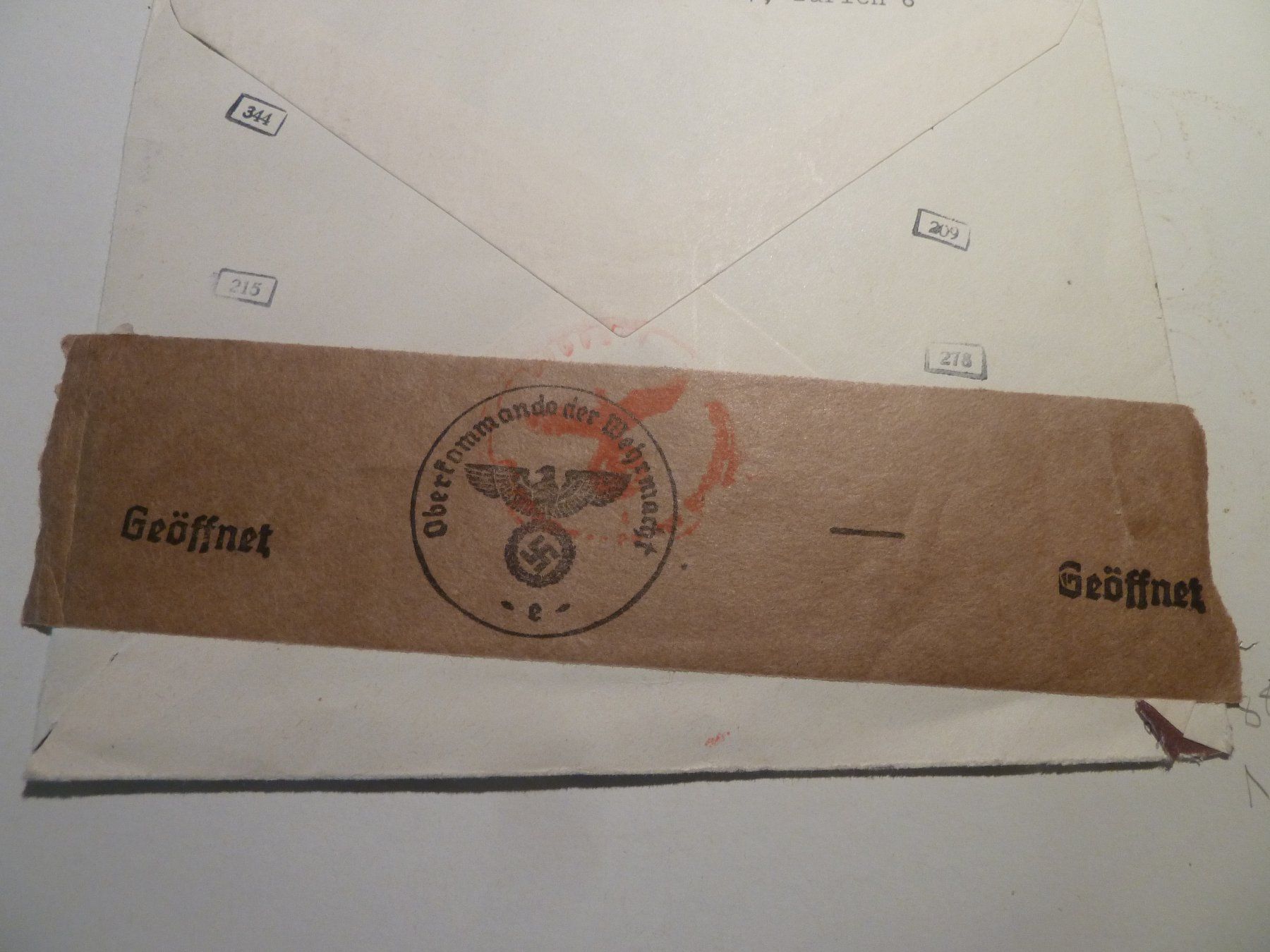 Buste & buste per spedizione: Zensierte Briefsendung Schweiz Konstanz "Geöffnet" Feldpost – Usato da Rieden SG venduto da jamilau 1