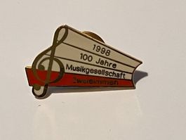 1 Pin Musikgesellschaft Zweisimmen 100 Jahre
