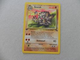 Georok Pokémon Sammelkarte 1. Edition Ausgabe 1999 - 2000