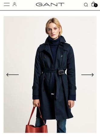 Gant trench coat XS