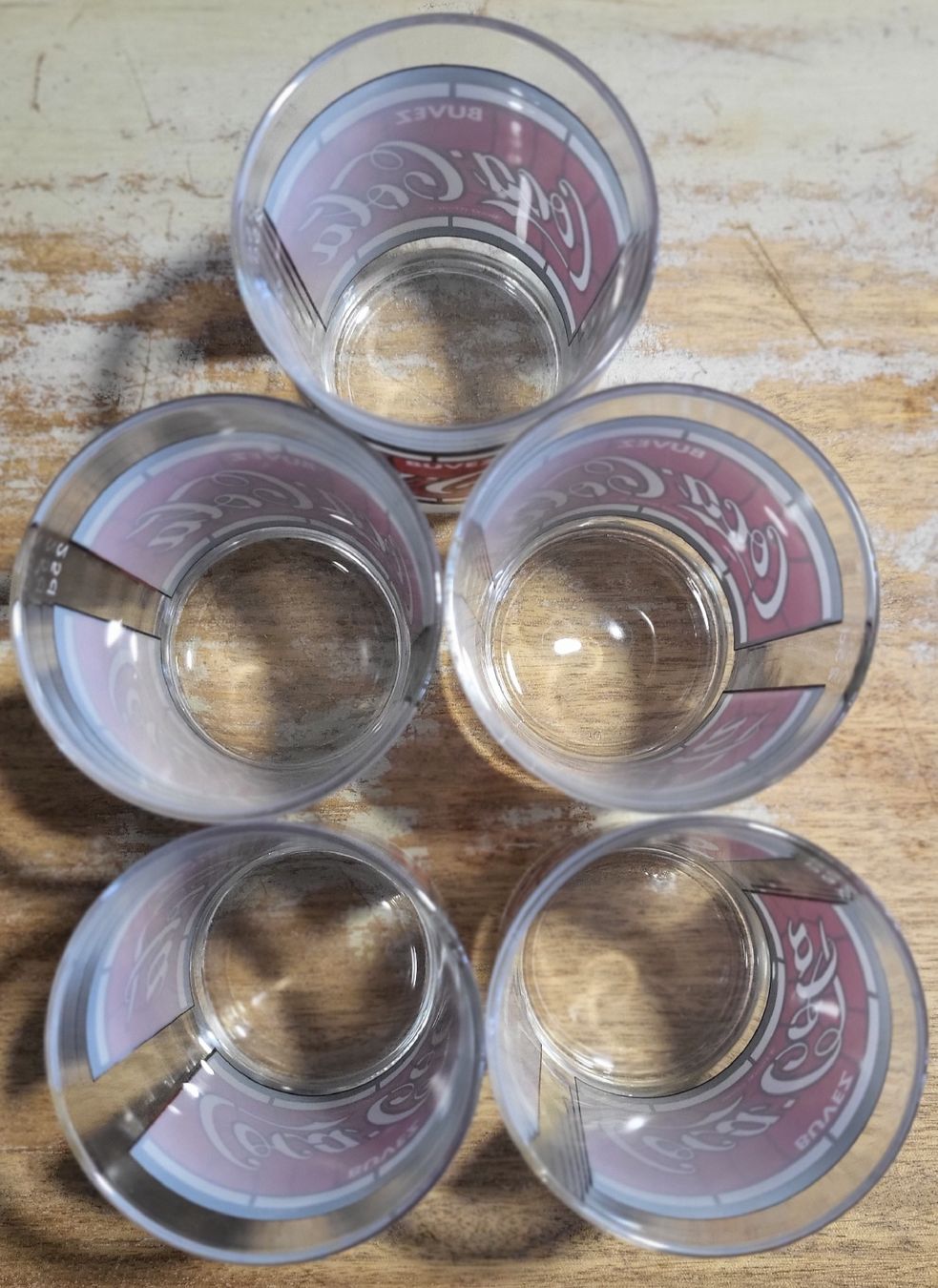 Coca-Cola Gläser: 5 verres Coca-Cola vintage – Gebraucht aus Montet (Glâne) von Koada2 3