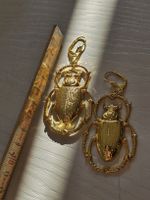 🐞Skarabäus Statement Hänge-Ohrringe Goldfarben🐞 