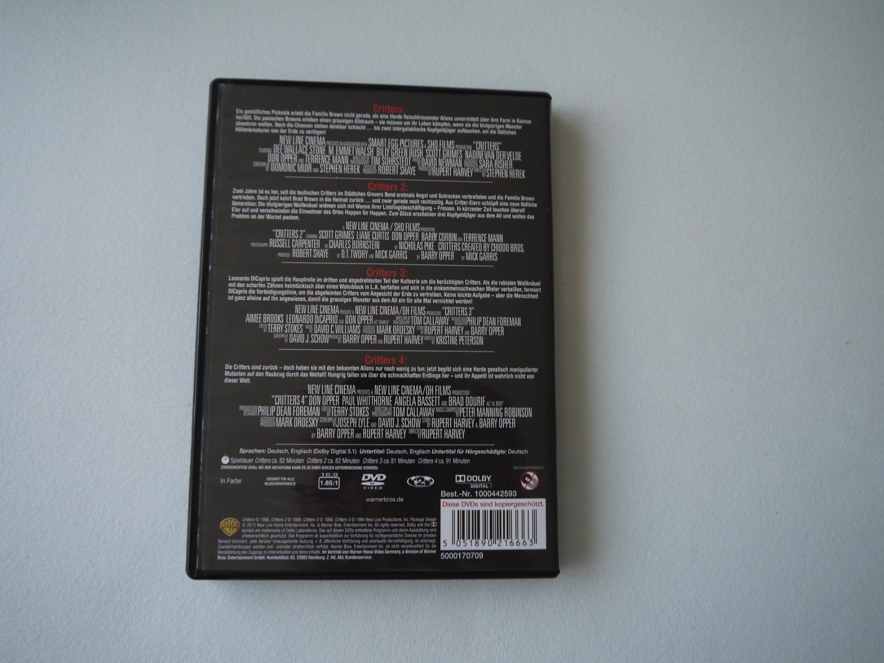 Tutti i DVDs: CRITTERS Collection 1-4 – Usato da Hagendorn venduto da Blaf 2