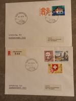 Brief mit Stempel Oberschan alte PLZ 9499 am letzten Tag