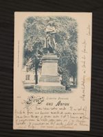 Ansichtskarte Zschokke Denkmal Aarau gelaufen 1903