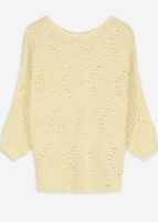 Strickpullover mit Fledermausärmeln, hellgelb XL