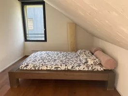 Massives Holzbett Doppelbett braun guter Zustand