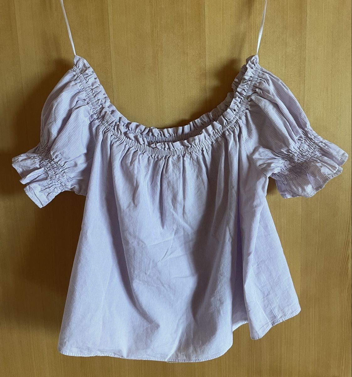 Mango Top: Blouse épaules dénudées rayée mauve - Mango - taille – Nuovo (secondo la descrizione) da Montana venduto da Jeanne_huggler 4