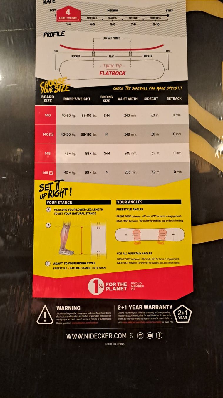 Nidecker Board: Neu! Nidecker Snowboard 145 W – Nuovo e nell'imballaggio originale da Oberrieden venduto da Raja011 8