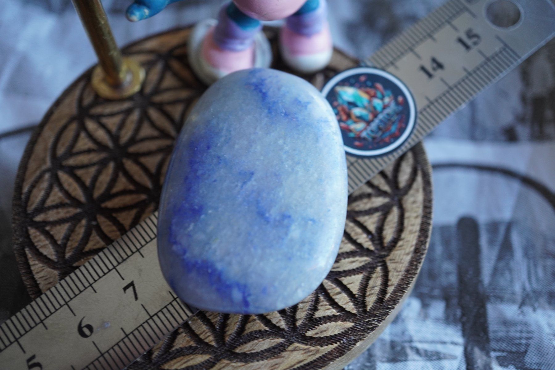 Minerali & Pietre curative: Blauquarz      Scheibenstein      ab 1.-    Aus  Räumung – Nuovo e nell'imballaggio originale da Eschenbach SG venduto da topstone 7