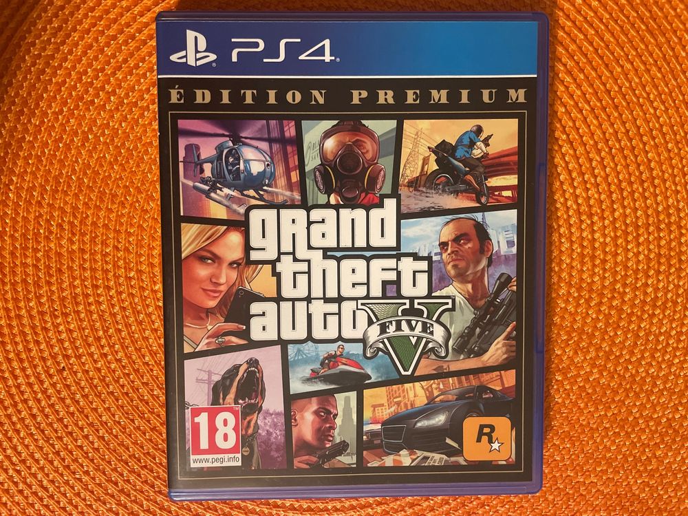 GTA V Edition Premium – Jeu PS4 Neuf, Version Française Sous Blister