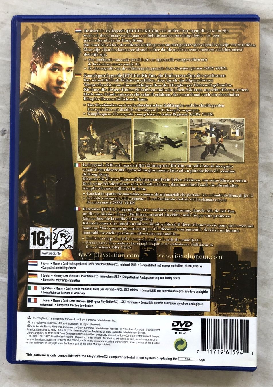 Sony Jeux: PS2 - RISE TO HONOUR – D'occasion à Schaffhausen par durruti 2