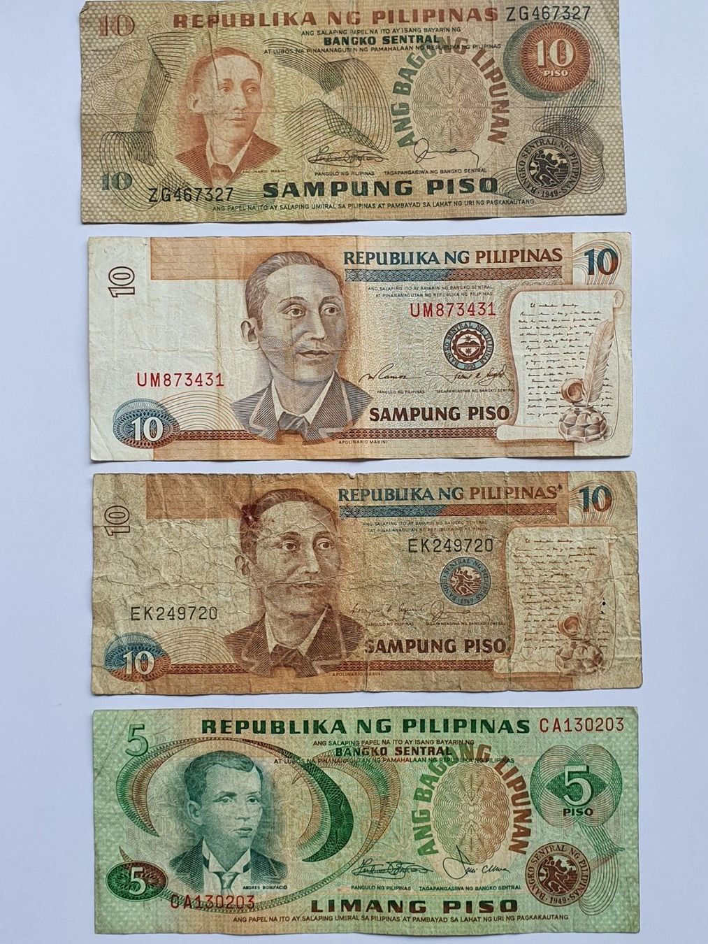 Banconote: Banknoten aus Philippinen – Usato da Pravidondaz venduto da LVtik 3