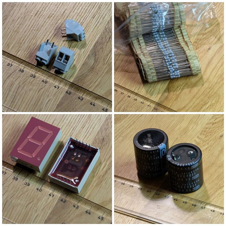 Composants électroniques: Grand lot de composant éléctroniques (tubes, cap, display..) – Neuf (Voir description) à Palézieux-Village par sunseeker1975