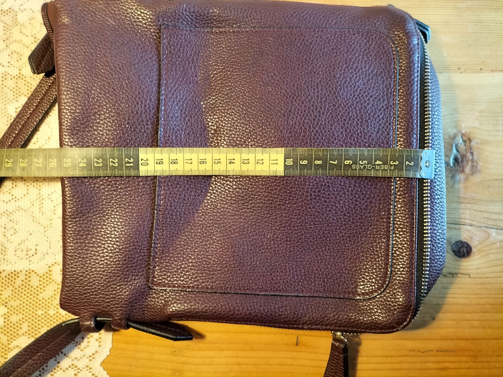 C&A Borse da donna: C&A Handtasche, Umhängetasche, bordeauxrot – Usato da Schaffhausen venduto da sunsetever 3