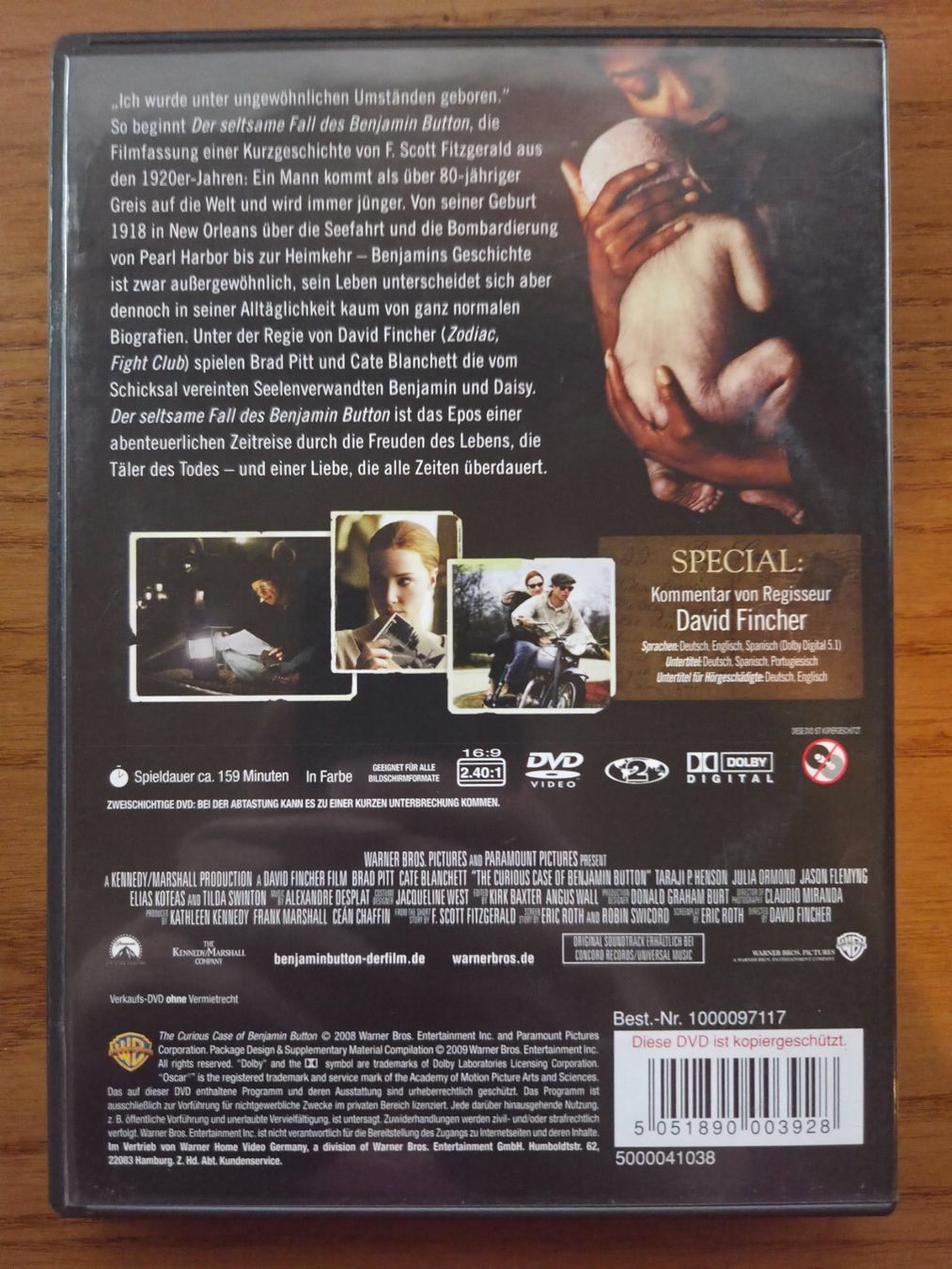 Tutti i DVDs: Benjamin Button | Brad Pitt | Cate Blanchett | 3-Oscars DVD – Usato da Aldesago venduto da lusuardi 1