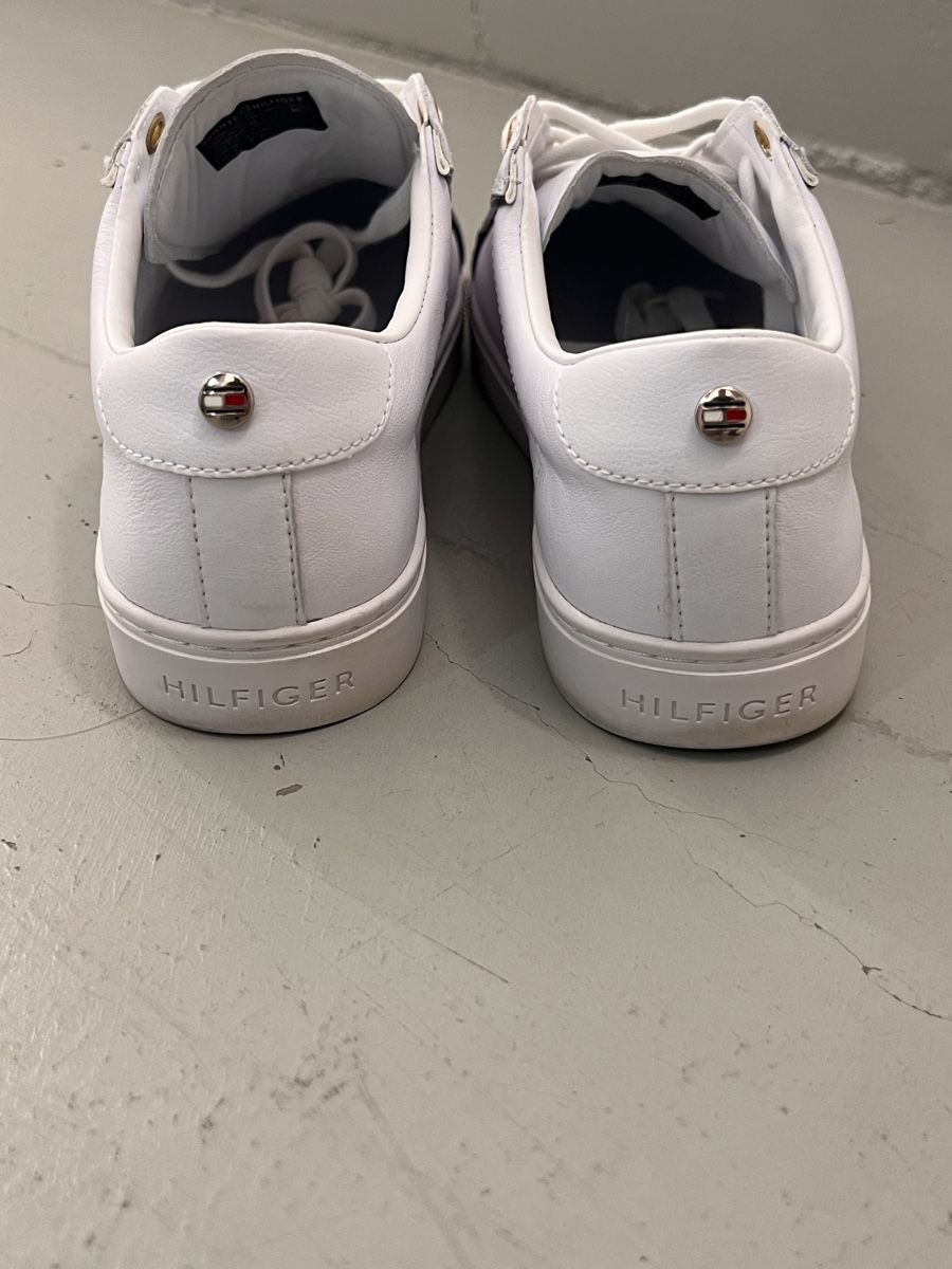 Tommy Hilfiger Scarpe da uomo: Tommy Hilfiger Sneaker Leder Gr. 40 weiss – Nuovo (secondo la descrizione) da Winterthur venduto da ChicMarkt 3