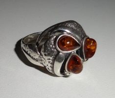 ECHT! * Bernstein RING 925 Silber VP 75,-