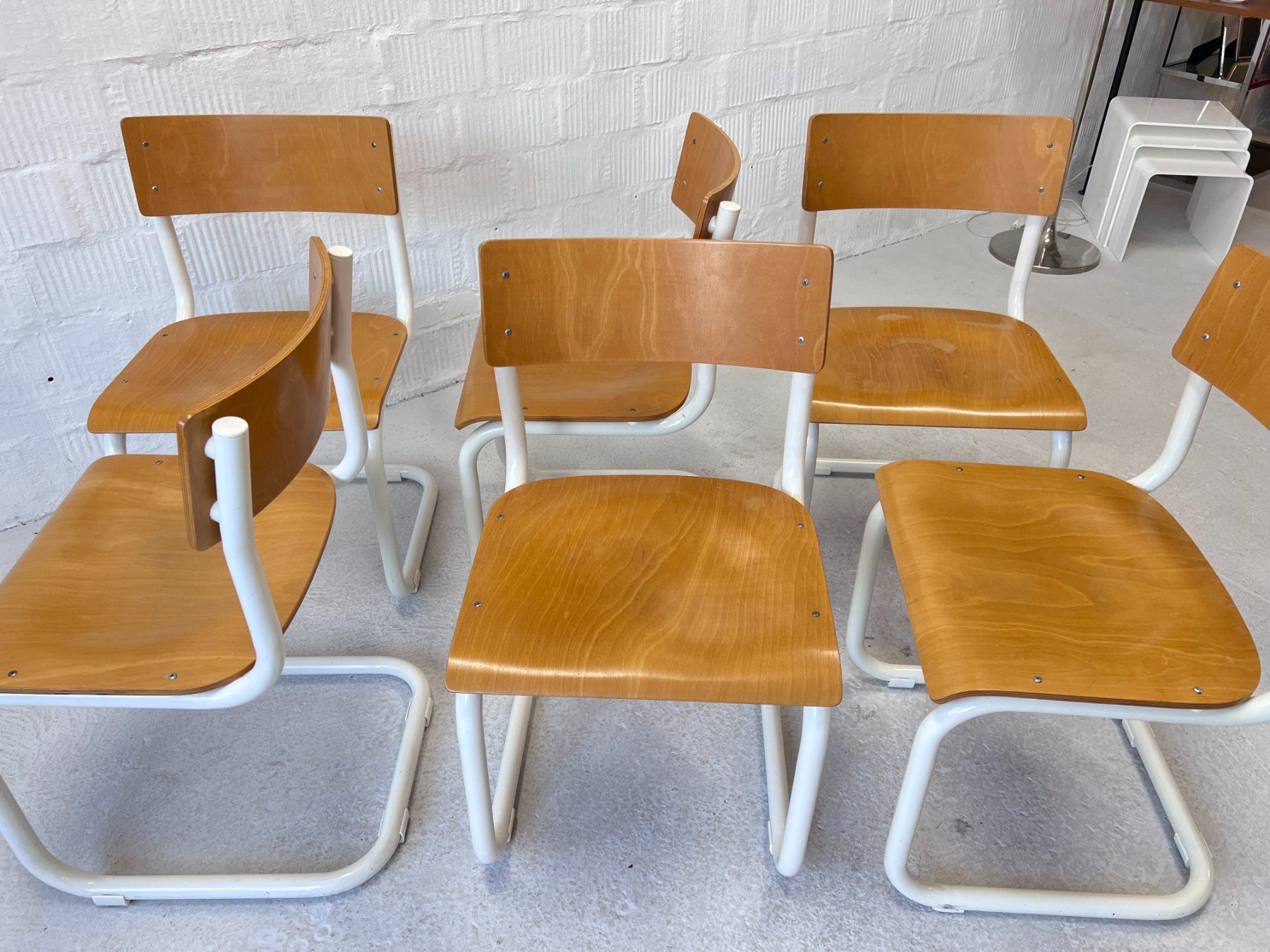 Stühle: Vintage Freischwinger Stühle - RUMAS - Denmark – Gebraucht aus Walzenhausen von stilvollwohnen 3