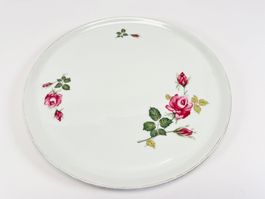 Bareuther Bavaria Servierplatte mit Rosendekor (ø 30 cm)