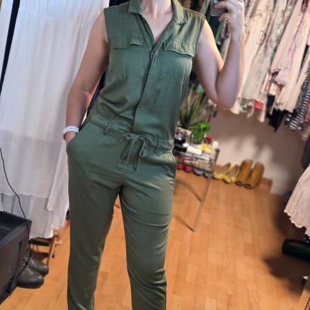 💚 Damen Jumpsuit Khaki 40/L Casual Overall