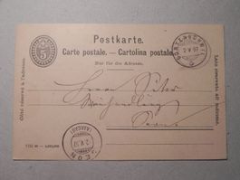 Gontenschwil Aargau AG Stempel Post 1897