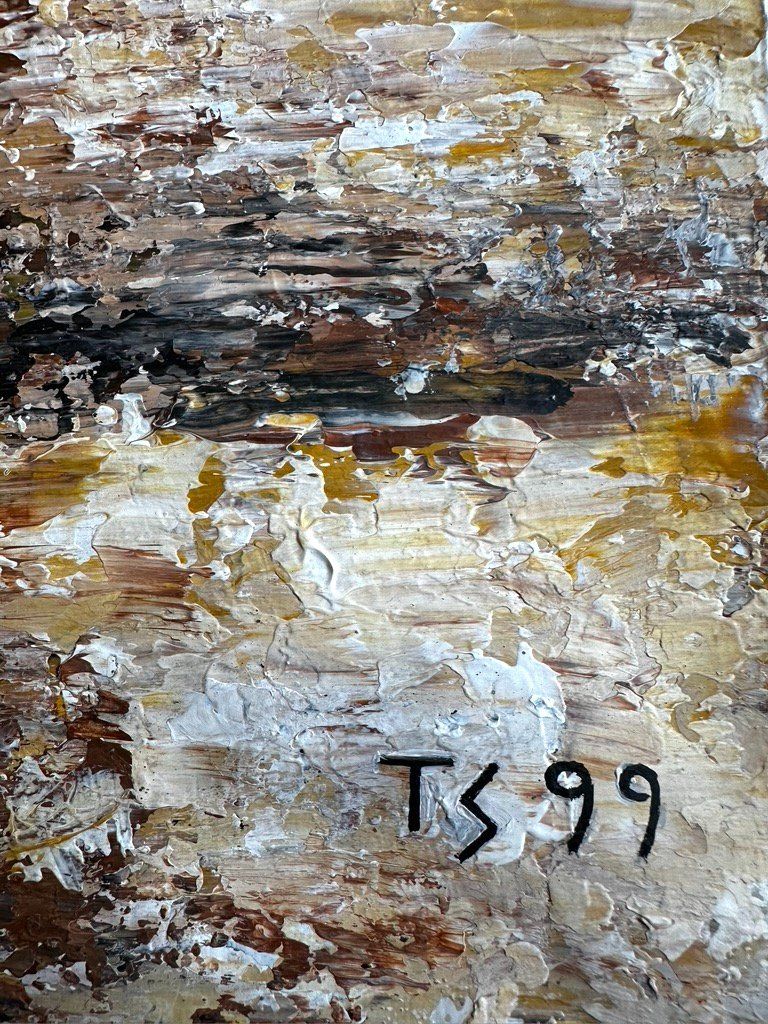 Gemälde: Figur (grosses Gemälde) Nr. 114 – Gebraucht aus Unterlunkhofen von Chrono69 2