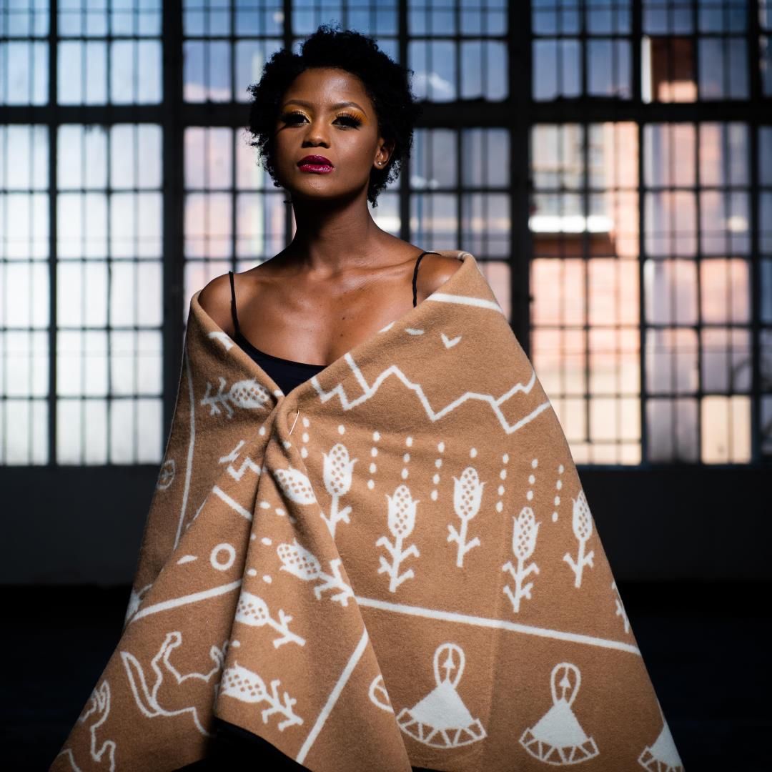 Couvertures: Couverture Basotho - BODULO YBDC - Beige – Neuf avec emballage d'origine à begnins par jer_tl2r