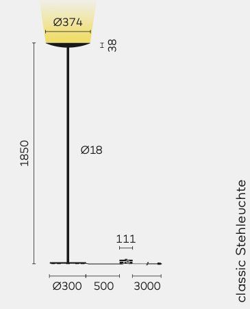 Belux Lampen: LED Stehleuchte Classic von Belux – Neu (gemäss Beschreibung) aus Suhr von leuchtenshop 2