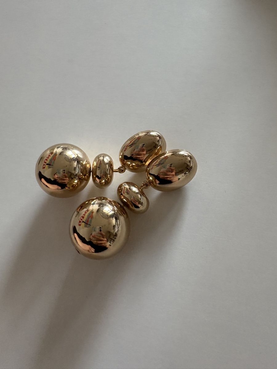 Boucles d'oreille: Goldene Ohrringe chunky Modeschmuck – D'occasion à Basel par len_w7hr 2