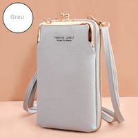 Damen Handtasche Umhängetasche für Handy Geldbörse etc. grau