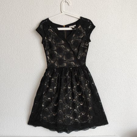 kleid, schwarz, Grösse S