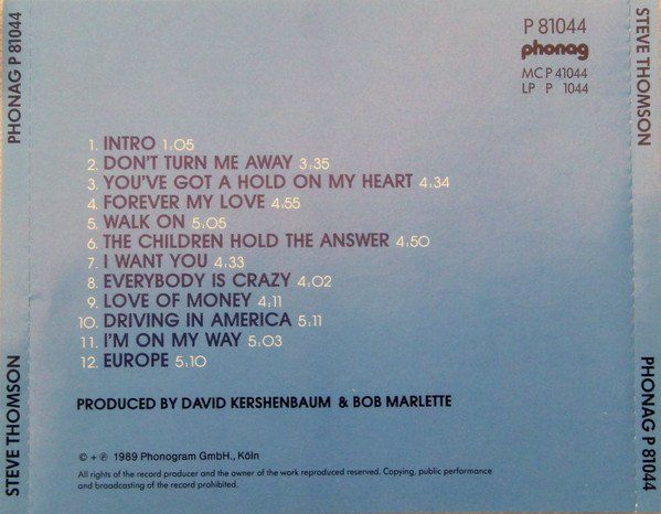 CDs: CD Steve Johnson - S/t (1989) – D'occasion à Möriken AG par mineralia 1